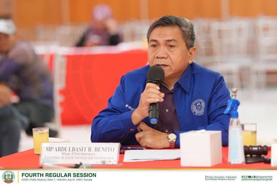 MP Benito Delivers Closing Remarks at CSSD Public Hearing on Development Assistance for Bangsamoro Communities Outside BARMM