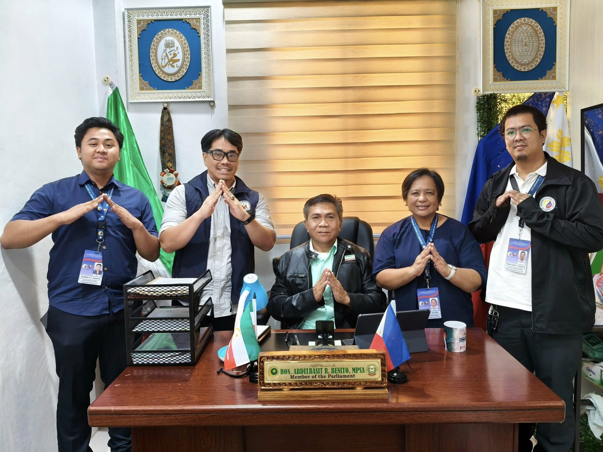 DMW Region 12 Pays Courtesy Visit to MP Abdulbasit R. Benito in Cotabato City